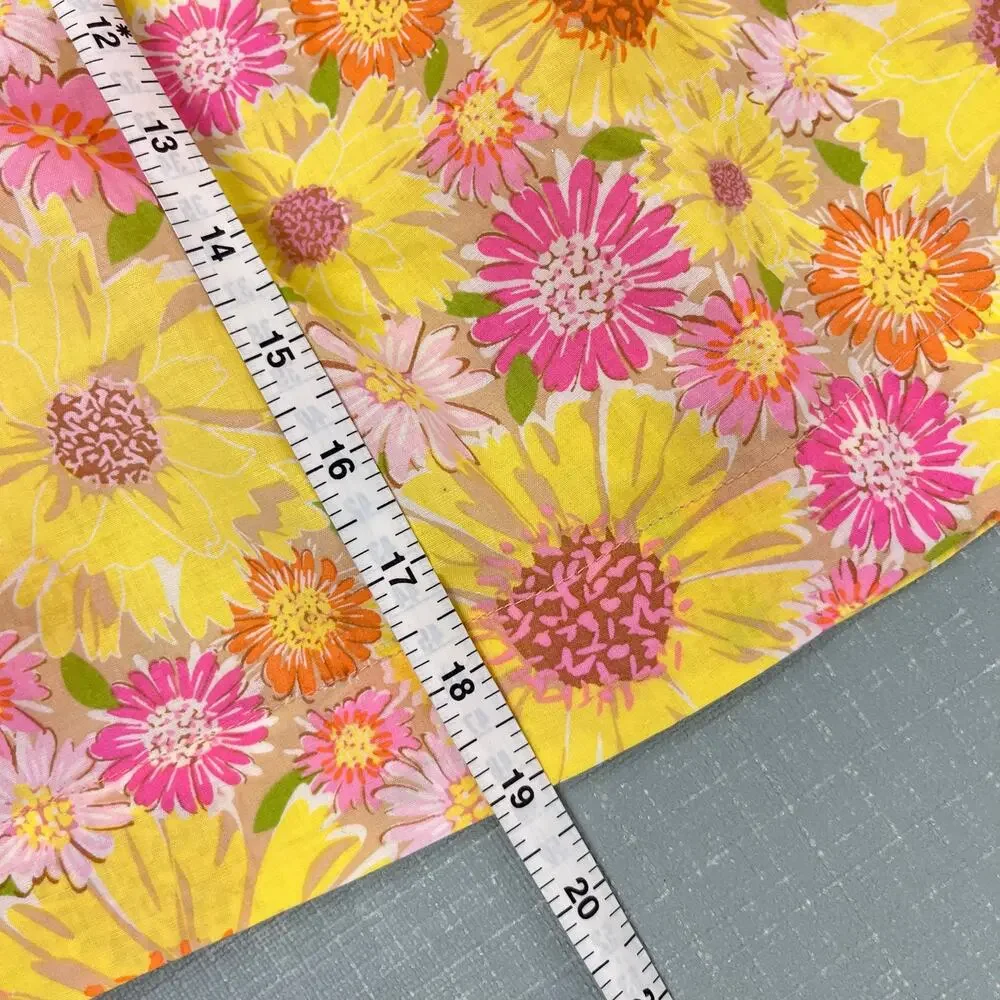 Vintage Y2K OshKosh B'gosh Yellow Pink Floral Sun Dress 2T